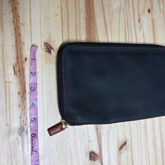 Bottega Veneta Zip Around Compartment Pouch Wallet Organizer Black Leather Italy - Picture 9 of 11